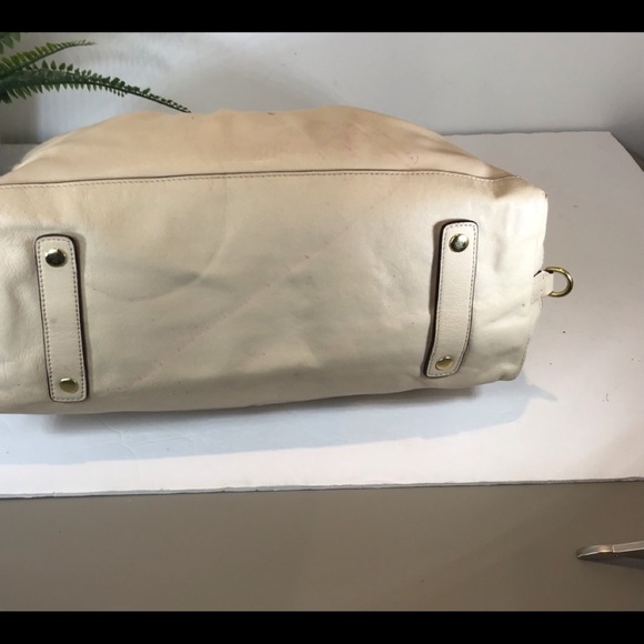 COACH ASHLEY IVORY LEATHER SATCHEL HANDBAG - Picture 13 of 16